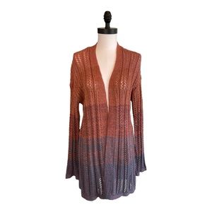 Maurice’s Women’s Ombre Long Sleeve Open Front Cardigan Size Medium